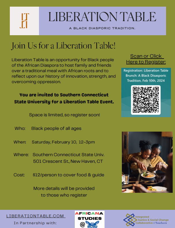 Liberation Table Flier with link to LT event.